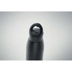 Bouteille isotherme personnalisée 400ml - CALEFRIO Couleurs : noir Matières : acier inoxydable recyclé goodies entreprise design