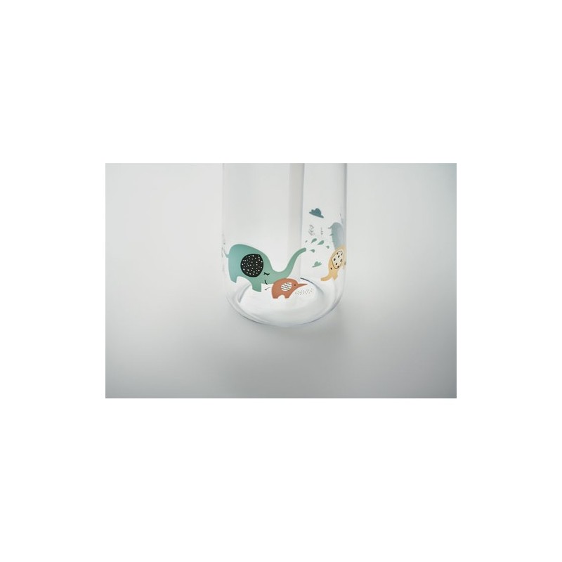 Bouteille pratique en Tritan 450 ml - SID Matières : tritan Couleurs : vert menthe marquage laser ultra précis
