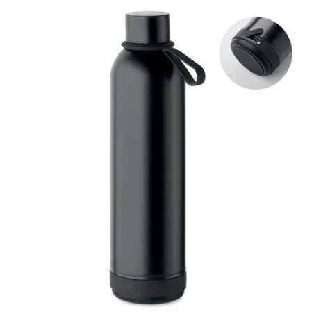 Bouteille isotherme double paroi 500ml - MUSEY Matières : acier inoxydable Couleurs : noir