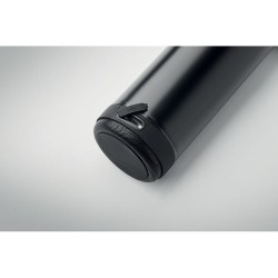 Bouteille isotherme double paroi 500ml - MUSEY Matières : acier inoxydable Couleurs : noir accessoire événementiel unique