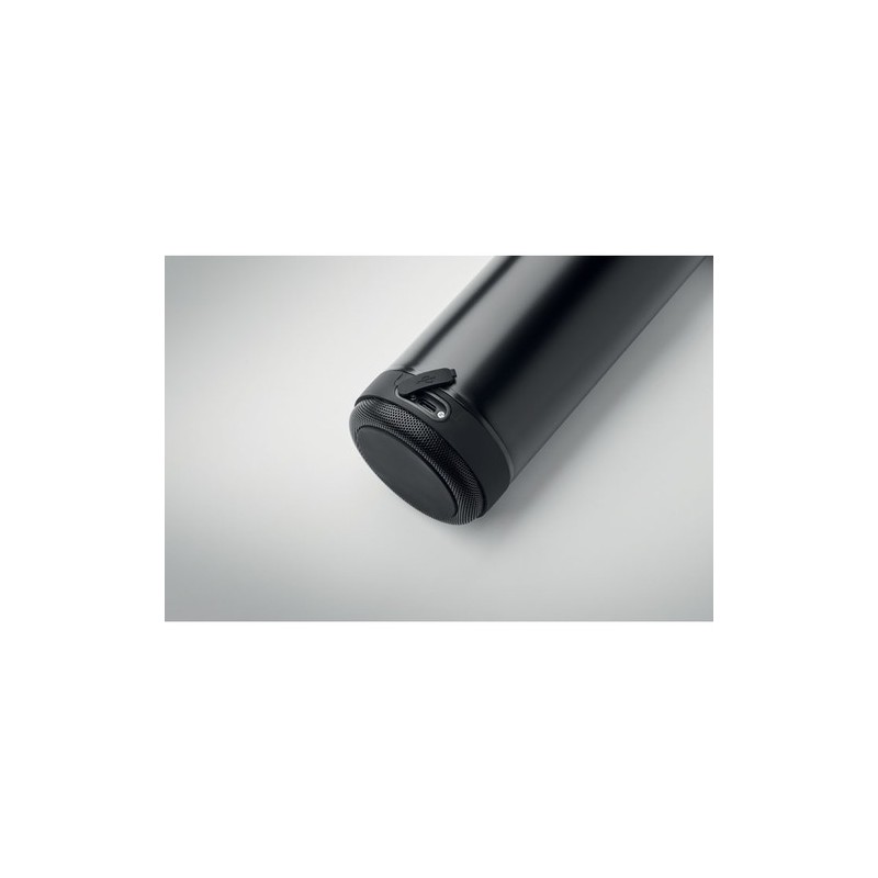 Bouteille isotherme double paroi 500ml - MUSEY Matières : acier inoxydable Couleurs : noir accessoire événementiel unique