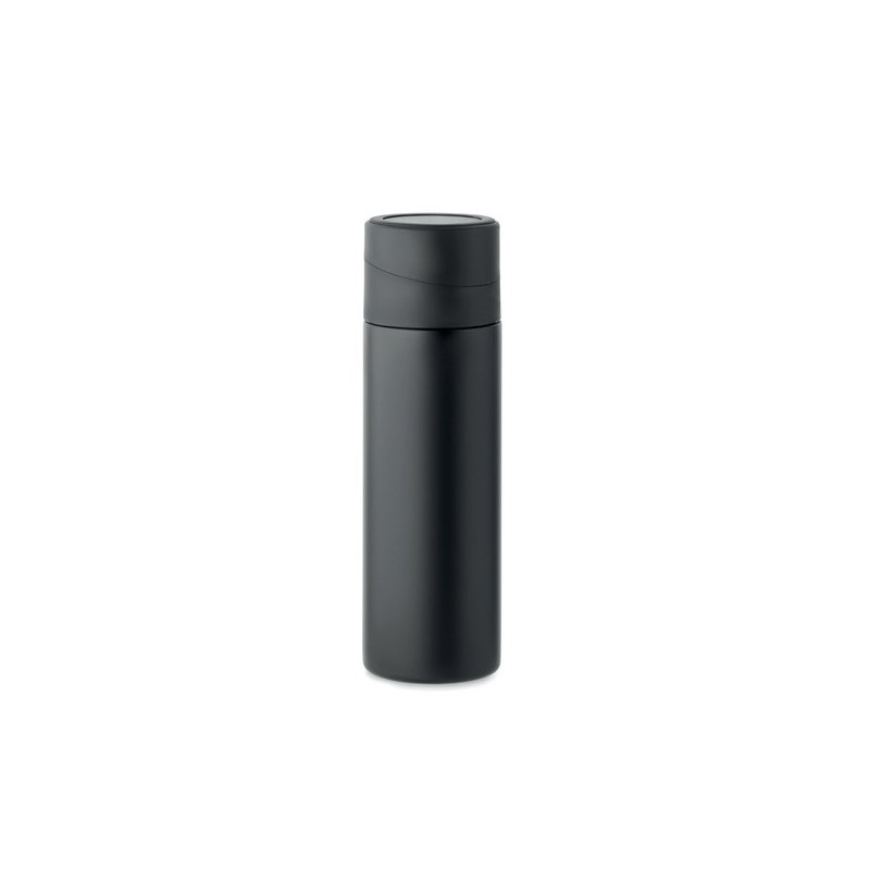 Bouteille isotherme  personnalisée 420 ml - PHOTTLE Couleurs : noir Matières : acier inoxydable recyclé personnalisable avec vot