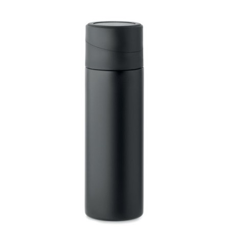 Bouteille isotherme  personnalisée 420 ml - PHOTTLE Couleurs : noir Matières : acier inoxydable recyclé personnalisable avec vot