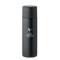 Bouteille isotherme  personnalisée 420 ml - PHOTTLE Couleurs : noir Matières : acier inoxydable recyclé cadeau entreprise pas ch