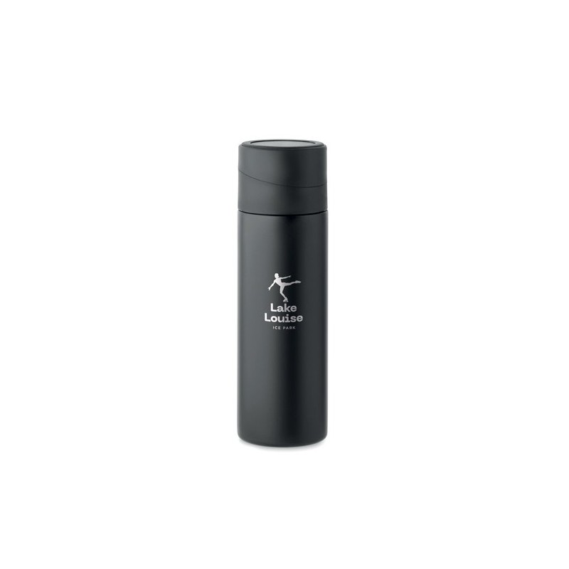 Bouteille isotherme  personnalisée 420 ml - PHOTTLE Couleurs : noir Matières : acier inoxydable recyclé cadeau entreprise pas ch