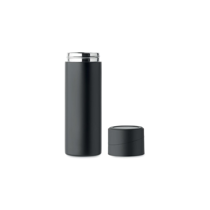 Bouteille isotherme  personnalisée 420 ml - PHOTTLE Couleurs : noir Matières : acier inoxydable recyclé impression haute définit
