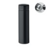 Bouteille isotherme  personnalisée 420 ml - NUNAVUT Couleurs : noir Matières : acier inoxydable recyclé