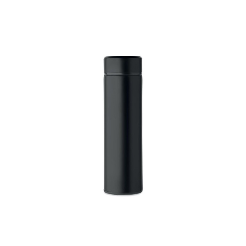 Bouteille isotherme  personnalisée 420 ml - NUNAVUT Couleurs : noir Matières : acier inoxydable recyclé cadeau collaborateur pre