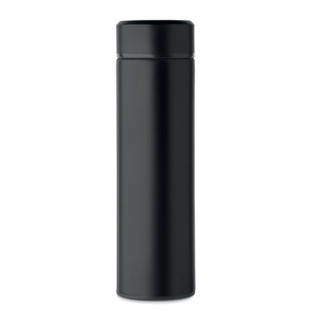 Bouteille isotherme  personnalisée 420 ml - NUNAVUT Couleurs : noir Matières : acier inoxydable recyclé cadeau collaborateur pre