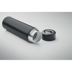 Bouteille isotherme  personnalisée 420 ml - NUNAVUT Couleurs : noir Matières : acier inoxydable recyclé goodies personnalisé en 