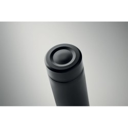 Bouteille isotherme  personnalisée 420 ml - NUNAVUT Couleurs : noir Matières : acier inoxydable recyclé personnalisable avec vot