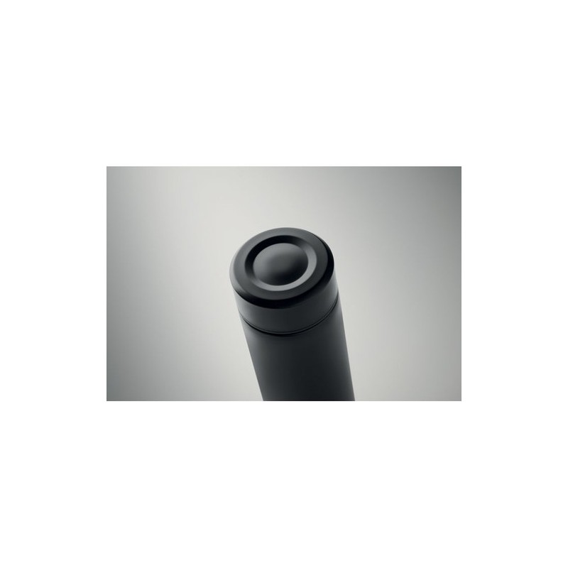 Bouteille isotherme  personnalisée 420 ml - NUNAVUT Couleurs : noir Matières : acier inoxydable recyclé personnalisable avec vot