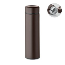 Bouteille isotherme  personnalisée 420 ml - NUNAVUT Couleurs : chocolat Matières : acier inoxydable recyclé goodies publicitaire