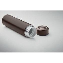 Bouteille isotherme  personnalisée 420 ml - NUNAVUT Couleurs : chocolat Matières : acier inoxydable recyclé objet promo petit bu