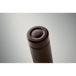 Bouteille isotherme  personnalisée 420 ml - NUNAVUT Couleurs : chocolat Matières : acier inoxydable recyclé cadeau entreprise pa