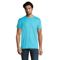 T-Shirt Homme 190g Publicitaire IMPERIAL Matières : coton Taille textile : L Couleurs : bleu atoll cadeau entreprise pas cher