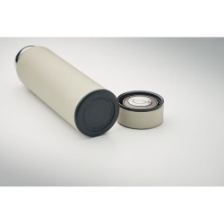 Bouteille isotherme  personnalisée 420 ml - NUNAVUT Couleurs : blanc cassé Matières : acier inoxydable recyclé impression haute 