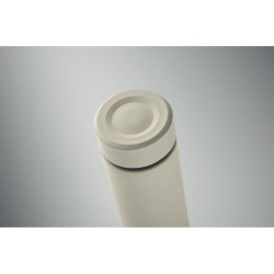 Bouteille isotherme  personnalisée 420 ml - NUNAVUT Couleurs : blanc cassé Matières : acier inoxydable recyclé marquage laser ul
