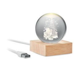 Boule de Noël LED Santa Light - Décoration Éblouissante