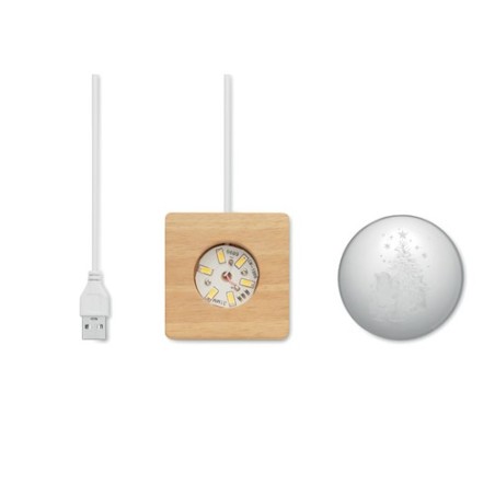 Boule de Noël LED Santa Light - Décoration Éblouissante