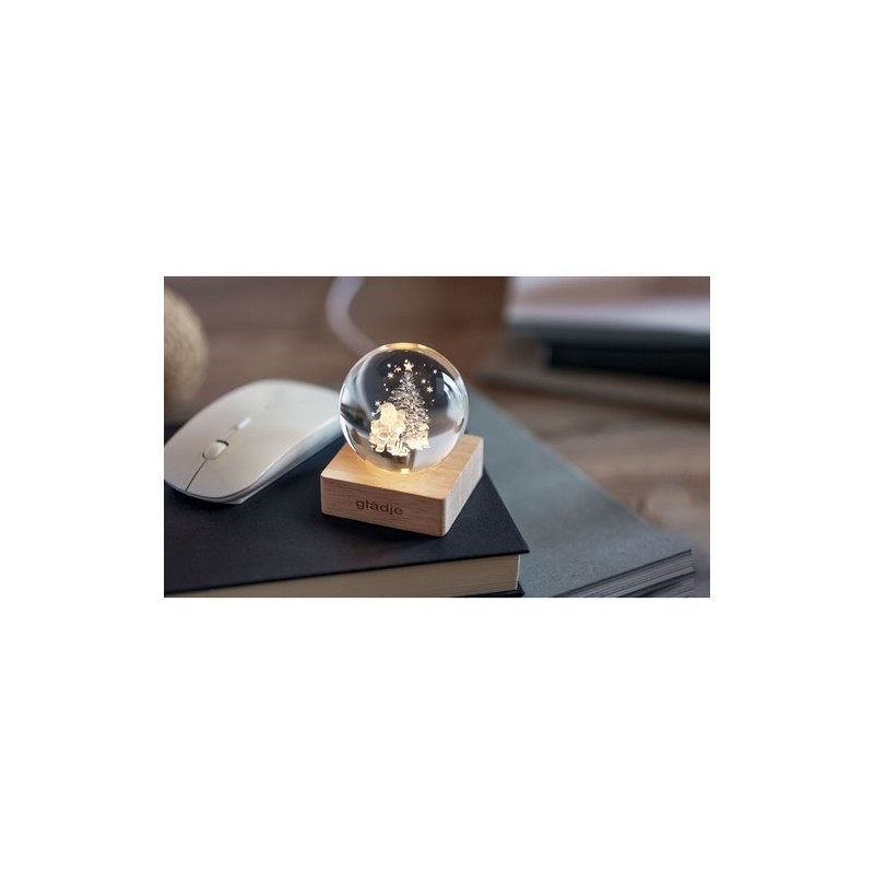 Boule de Noël LED Santa Light - Décoration Éblouissante