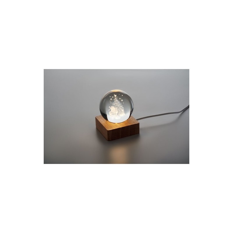 Boule de Noël LED Santa Light - Décoration Éblouissante