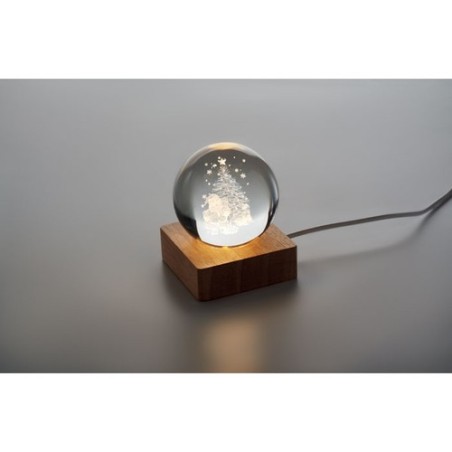 Boule de Noël LED Santa Light - Décoration Éblouissante
