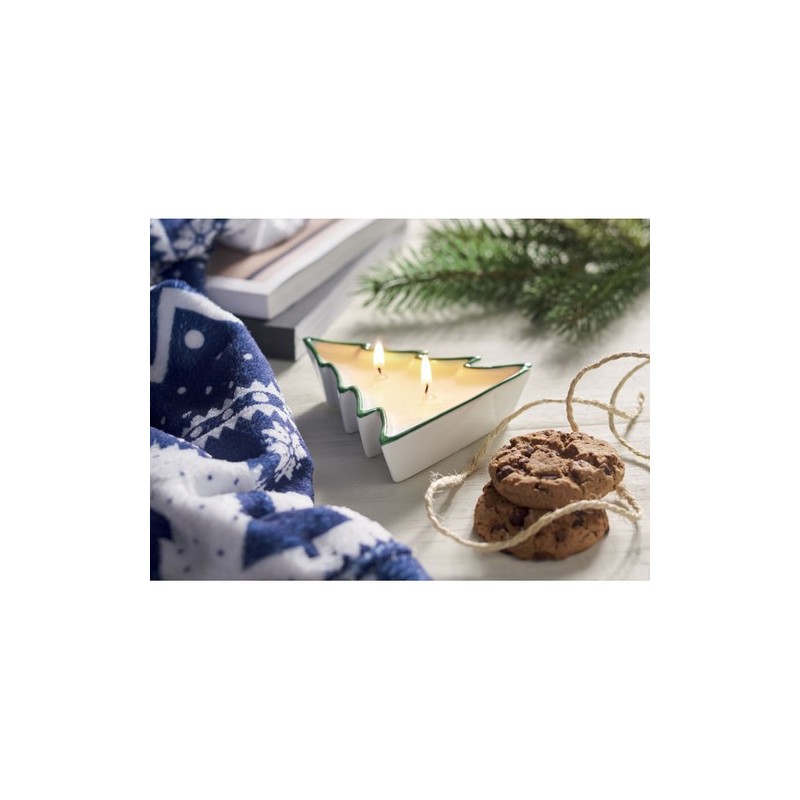 Bougie Végétale Sapin de Noël 60g - HOLIFIR