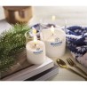 Bougie LED personnalisée en cire - XANDLE+ Matières : verre Couleurs : blanc objet promotionnel éco-responsable
