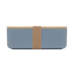 Boîte à lunch  en maïs PLA 1000ml - BEIBABOX Matières : PET Couleurs : bleu pétrole impression haute définition