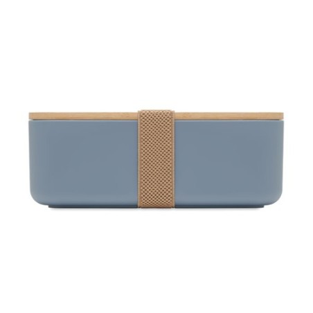 Boîte à lunch  en maïs PLA 1000ml - BEIBABOX Matières : PET Couleurs : bleu pétrole impression haute définition