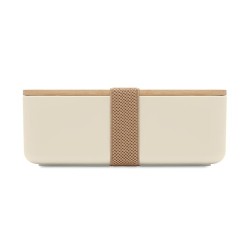 Boîte à lunch  en maïs PLA 1000ml - BEIBABOX Matières : PET Couleurs : beige accessoire événementiel unique