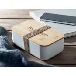 Boîte à lunch  en maïs PLA 1000ml - BEIBABOX Matières : PET Couleurs : beige cadeau affaires élégant