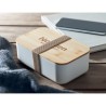 Boîte à lunch  en maïs PLA 1000ml - BEIBABOX Matières : PET Couleurs : beige cadeau affaires élégant