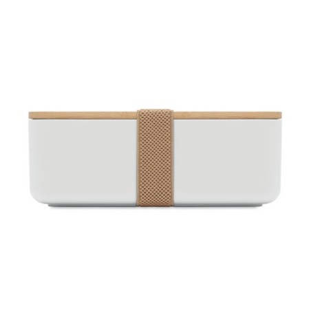 Boîte à lunch  en maïs PLA 1000ml - BEIBABOX Matières : PET Couleurs : blanc personnalisation rapide en France