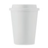 Gobelet double paroi personnalisable de 300 ml - SORA Matières : polypropylène (PP) Couleurs : blanc marquage laser ultra précis