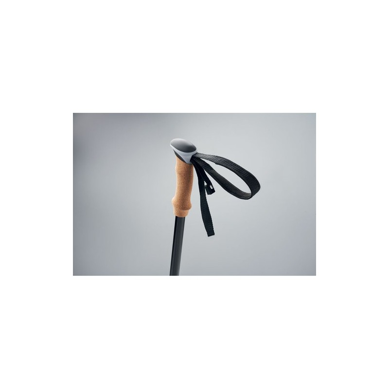 Bâtons de marche nordique confortables et performants - NOLE Matières : PET recyclé Couleurs : noir marquage laser ultra précis