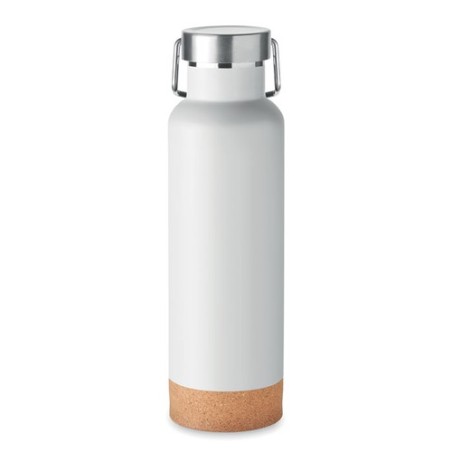 Bouteille isotherme double paroi 500ml personnalisée IVES Couleurs : blanc Matières : acier inoxydable recyclé