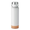 Bouteille isotherme double paroi 500ml personnalisée IVES Couleurs : blanc Matières : acier inoxydable recyclé