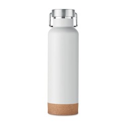Bouteille isotherme double paroi 500ml personnalisée IVES Couleurs : blanc Matières : acier inoxydable recyclé 2