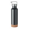 Bouteille isotherme double paroi 500ml personnalisée IVES Couleurs : noir Matières : acier inoxydable recyclé goodies publicitai