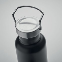 Bouteille isotherme double paroi 500ml personnalisée IVES Couleurs : noir Matières : acier inoxydable recyclé objet promotionnel