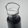 Bouteille isotherme double paroi 500ml personnalisée IVES Couleurs : noir Matières : acier inoxydable recyclé objet promotionnel