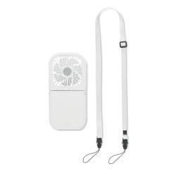Ventilateur portable pliable personnalisé - STANDFAN Matières : ABS Couleurs : blanc 2