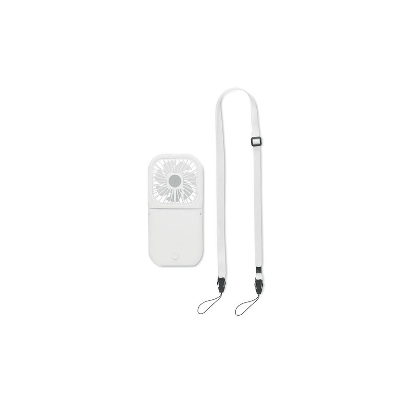 Ventilateur portable pliable personnalisé - STANDFAN Matières : ABS Couleurs : blanc personnalisable avec votre logo