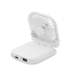 Ventilateur portable pliable personnalisé - STANDFAN Matières : ABS Couleurs : blanc goodies publicitaire événementiel