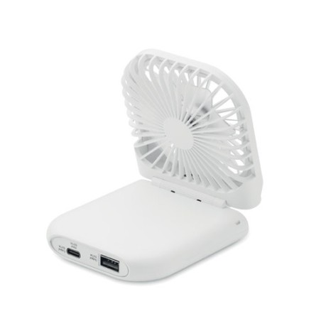 Ventilateur portable pliable personnalisé - STANDFAN Matières : ABS Couleurs : blanc goodies publicitaire événementiel