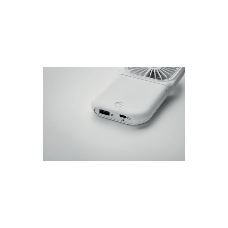 Ventilateur portable pliable personnalisé - STANDFAN Matières : ABS Couleurs : blanc livraison express 24h 48h