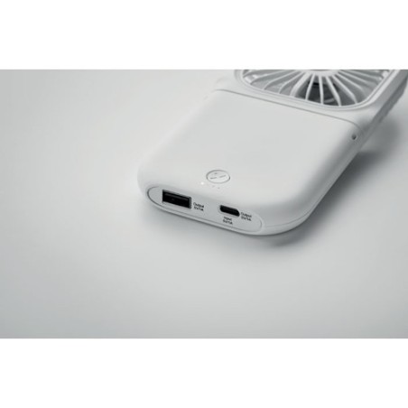 Ventilateur portable pliable personnalisé - STANDFAN Matières : ABS Couleurs : blanc livraison express 24h 48h