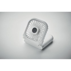 Ventilateur portable pliable personnalisé - STANDFAN Matières : ABS Couleurs : blanc cadeau collaborateur premium